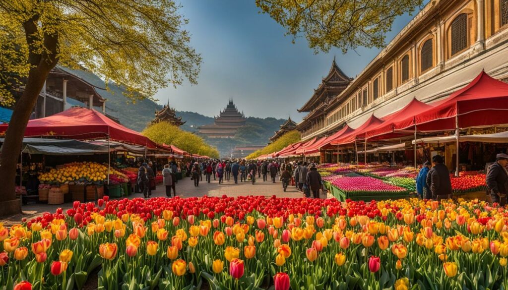 Bloemenmarkt en Keukenhof