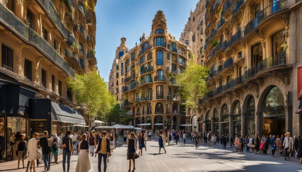 Passeig de Gràcia shoppen